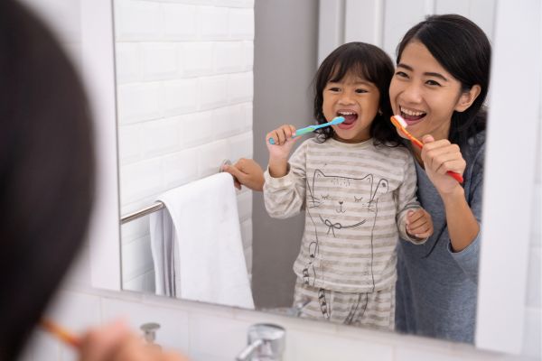 Brushing Teeth at Night